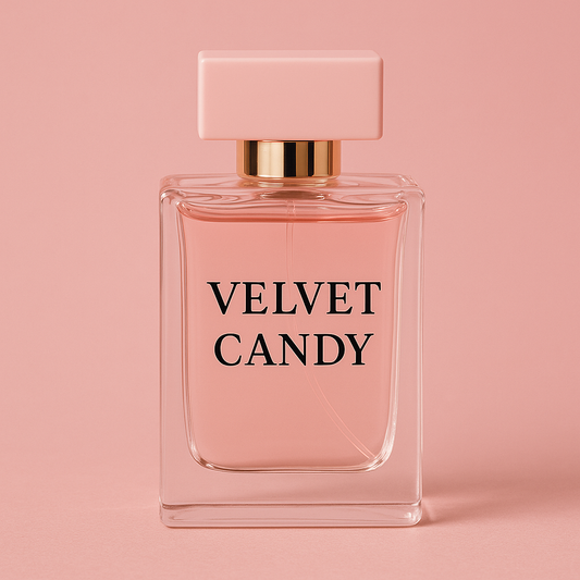 Velvet Candy Perfume bottle – handcrafted Australian-made sweet gourmand fragrance by Beautys.