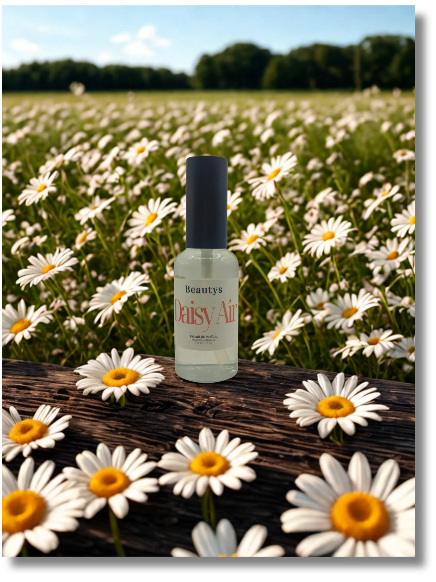 Beautys Daisy Air device with white and pink design, featuring a sleek, modern look and ergonomic shape for easy handling