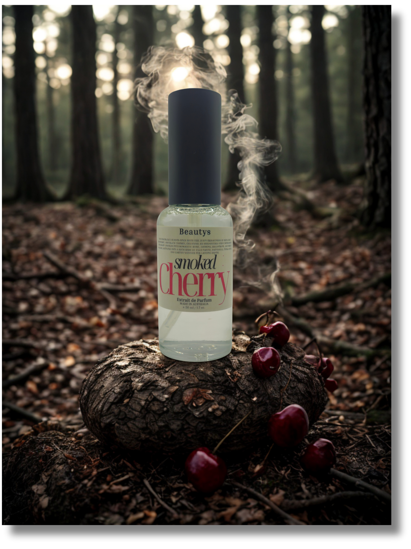 Smoked Cherry rich cherry praline perfume bottle