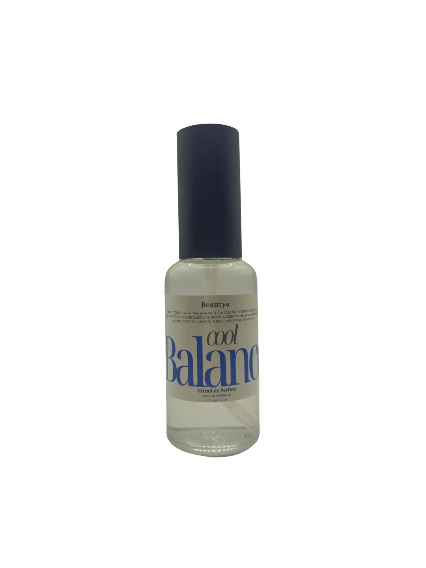 Beautys Cool Balance product in a sleek, modern container with a minimalist design, showcasing the skincare product.