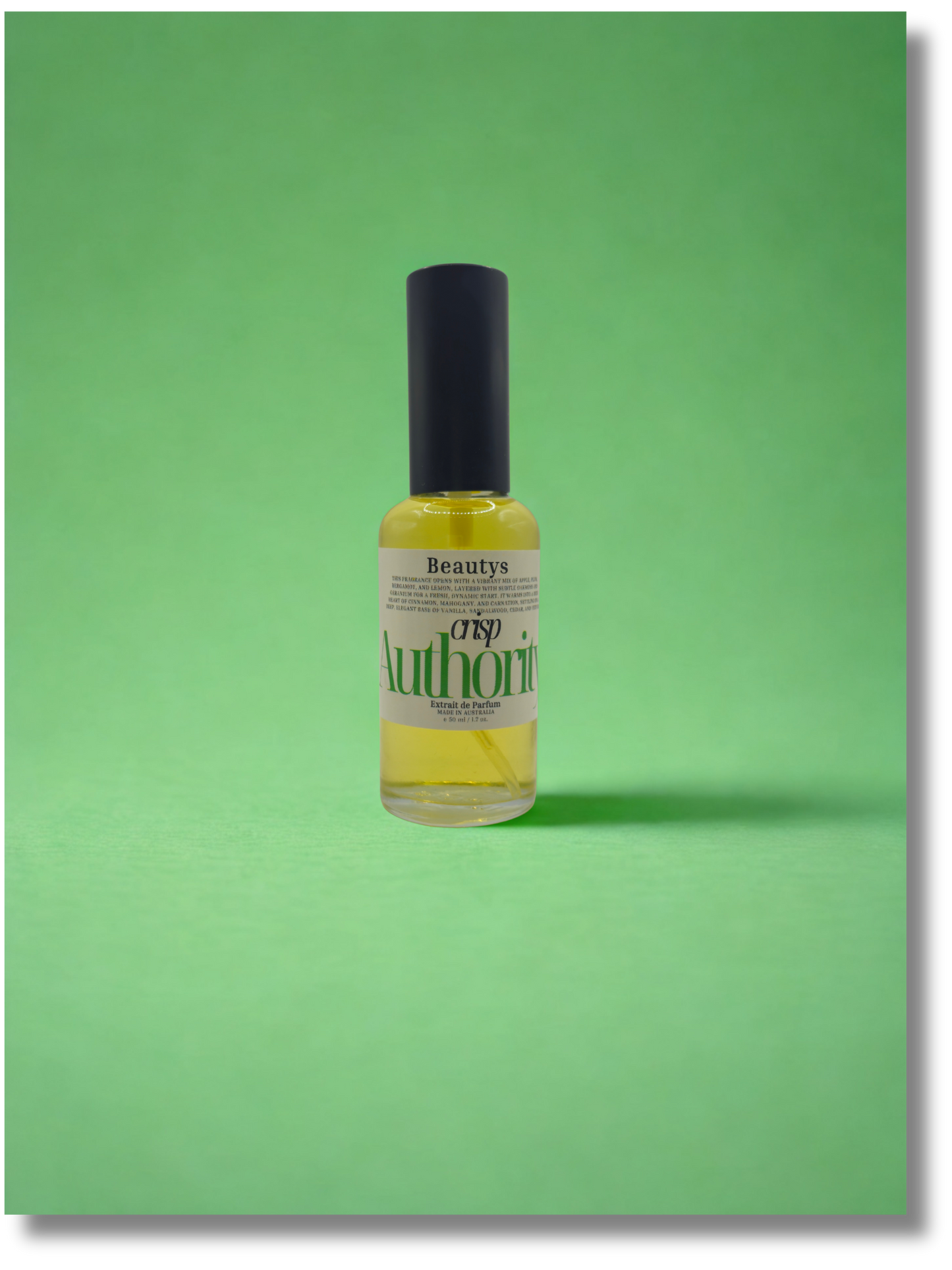 Beautys Crisp Authority handcrafted cologne for men