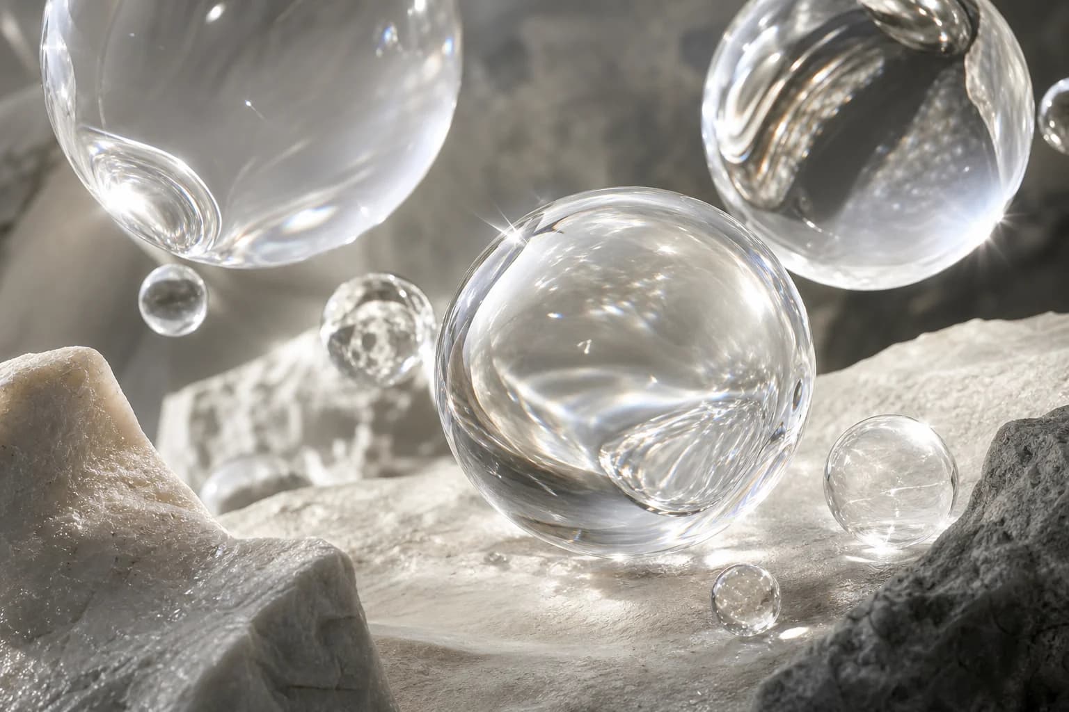 Clear luminous bubbles, an abstract aldehydic scent study