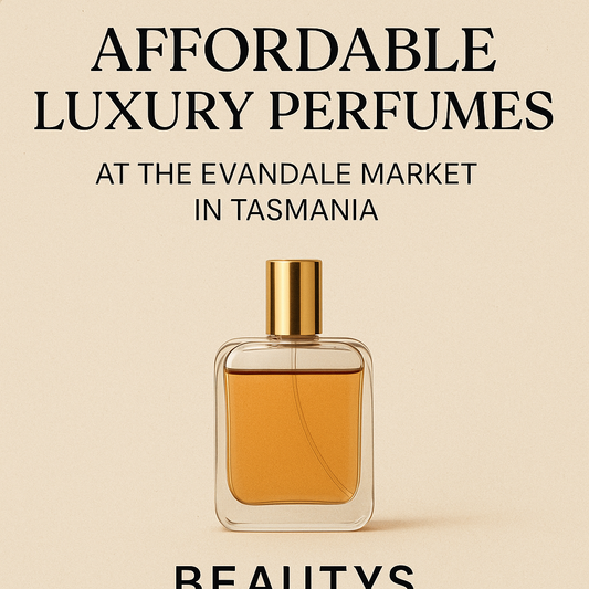 Affordable luxury inspired by perfumes sold at the Evandale Market in Tasmania by Beautys