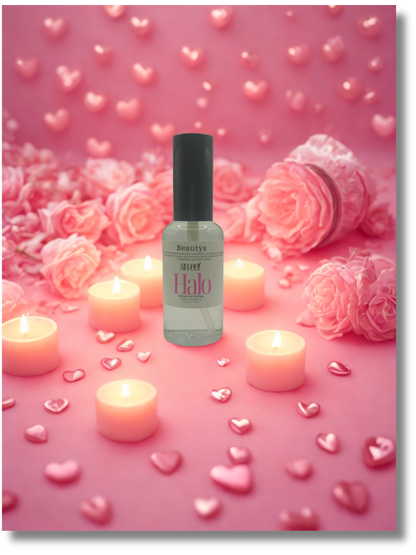 Sweet Halo perfume bottle affordable luxury floral scent