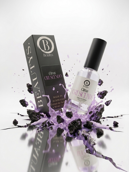 Bright Citrus Crescendo by Beautys featuring fresh citrus fruits and vibrant colors in a decorative arrangement.