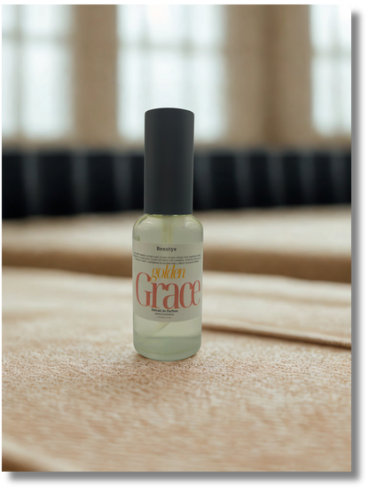 Golden Grace elegant sandalwood amber women’s perfume