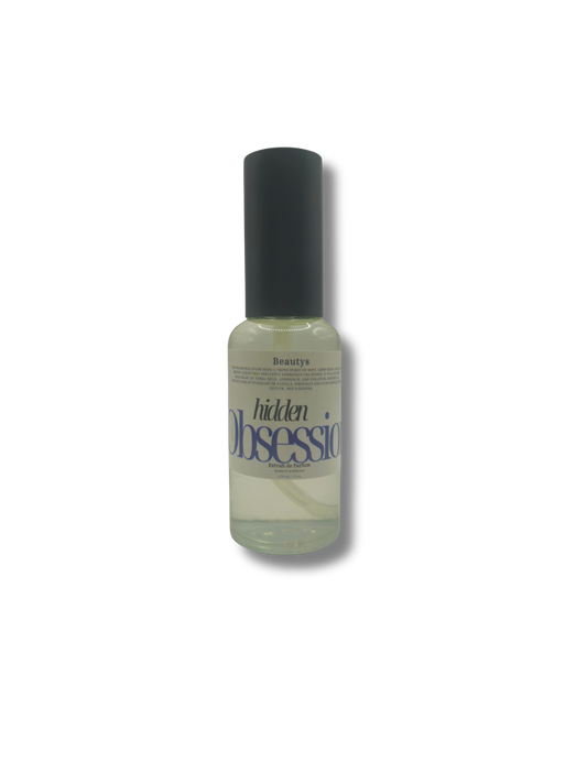 Bottle of 'Hidden Obsession' on a white background