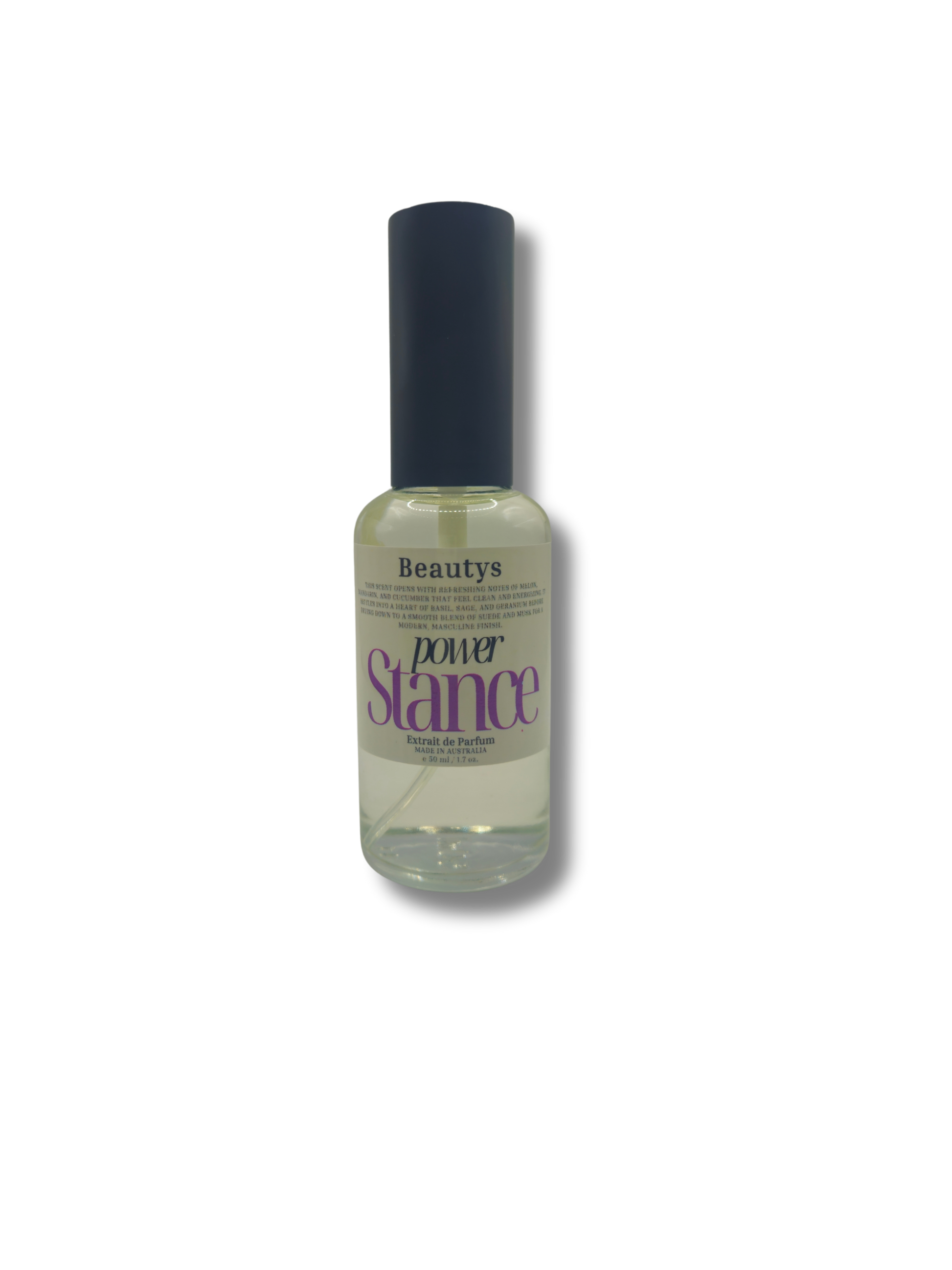 Power Stance Cologne bottle – handcrafted Australian men’s fragrance