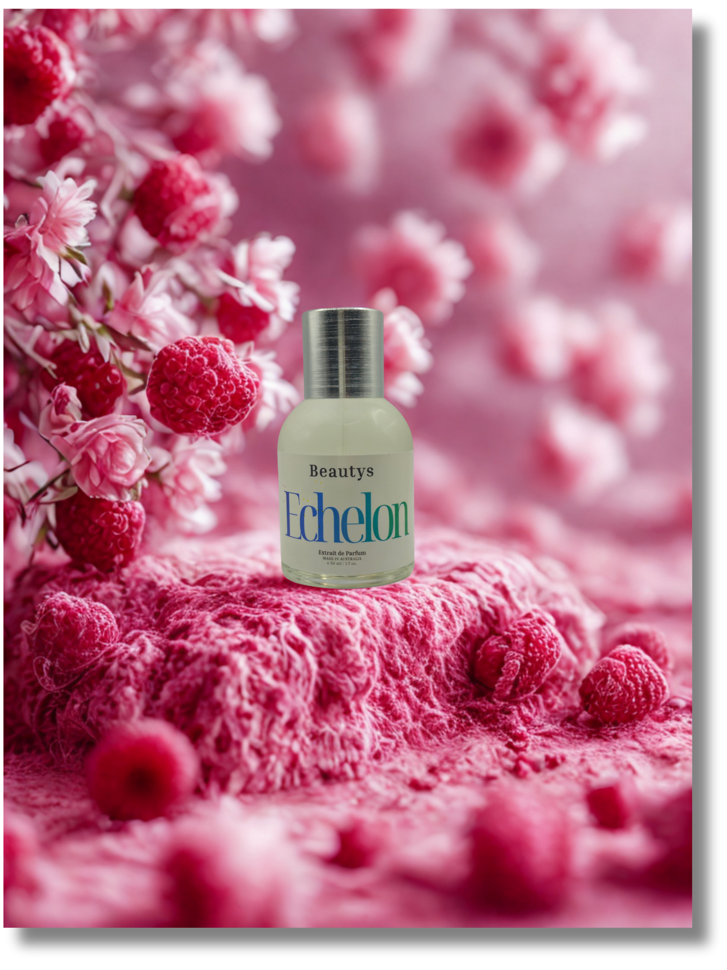 Long lasting hybrid perfume Echelon blending fruity and floral notes