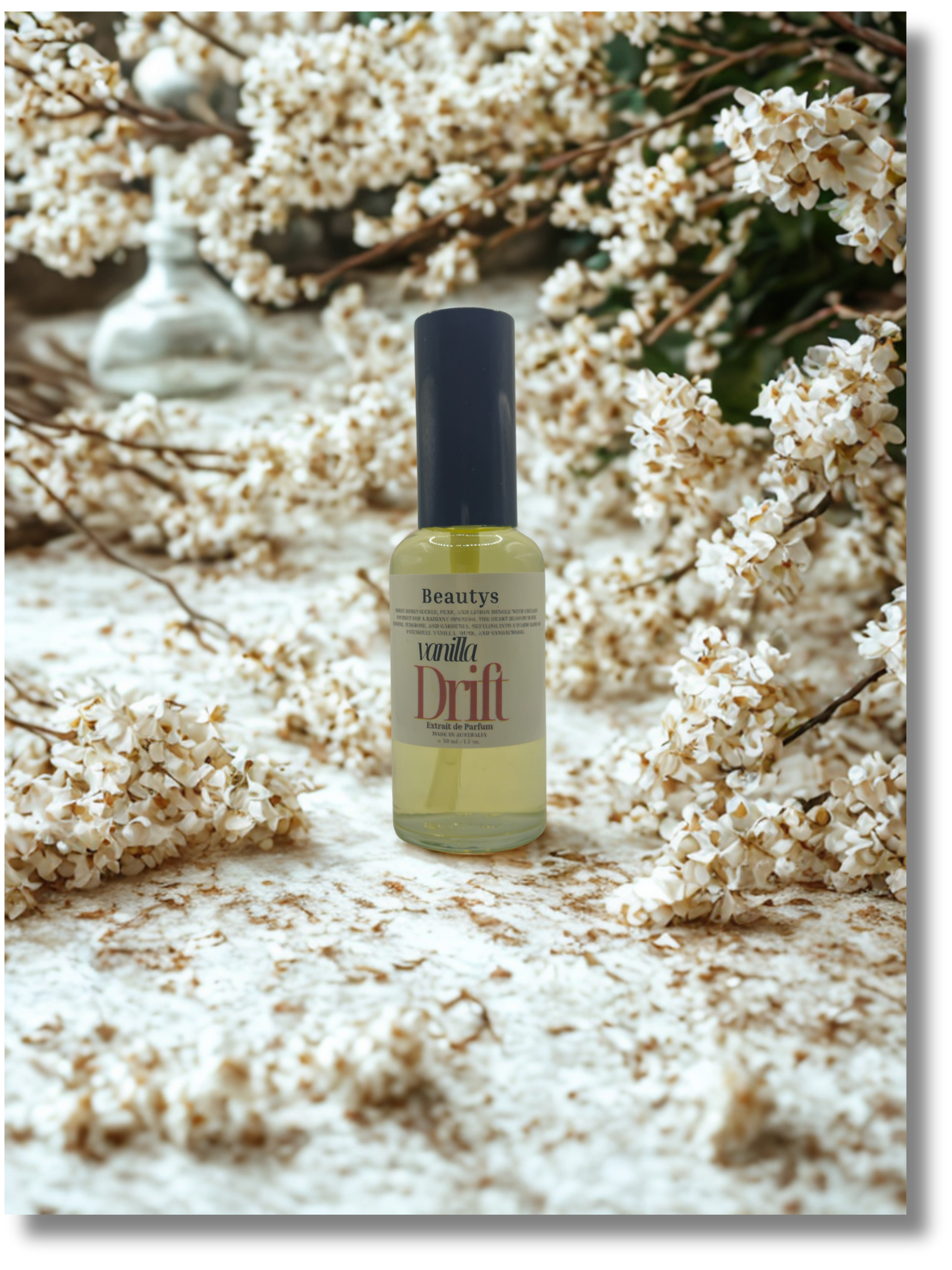 Beautys Vanilla Drift handcrafted creamy vanilla fragrance