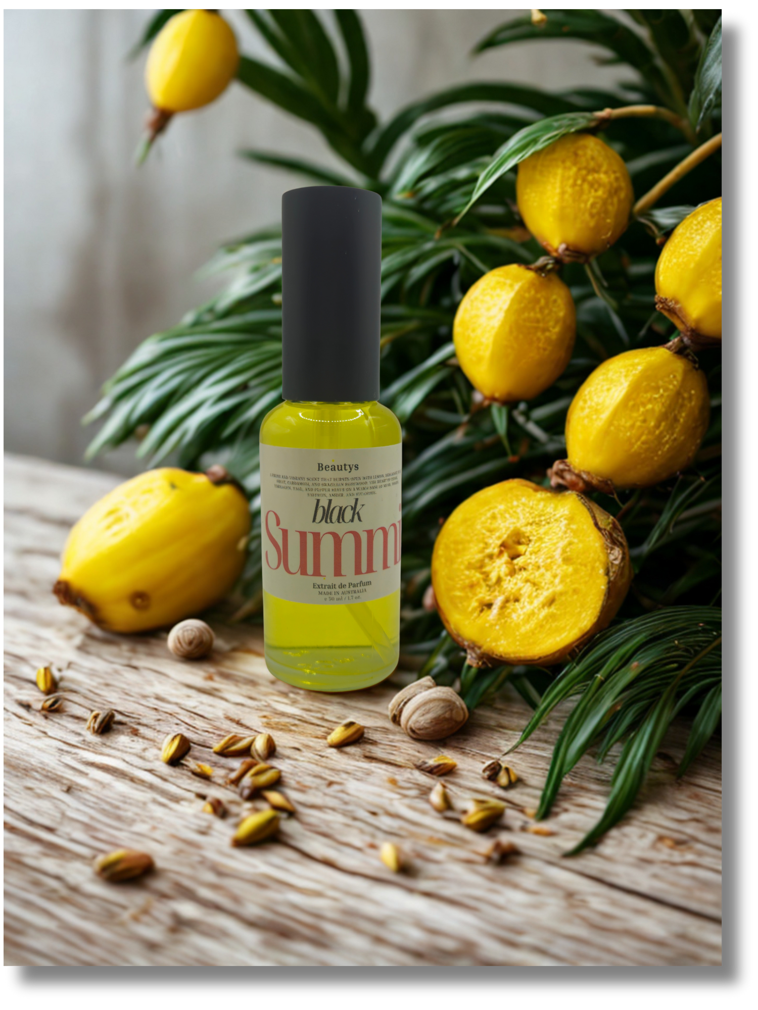 Beautys Black Summit handcrafted citrus woody cologne