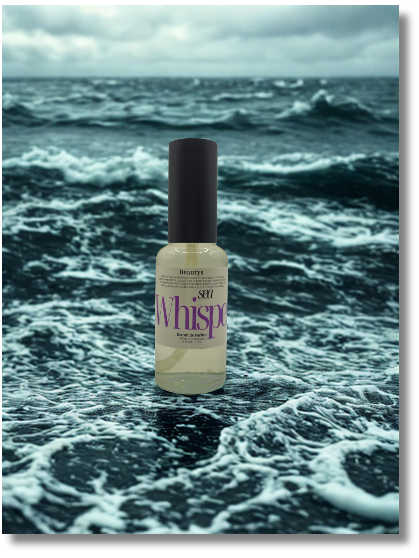 Sea Whisper handcrafted lemon apple jasmine fragrance