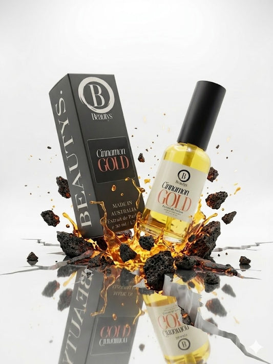 Bottle and packaging of Cinnamon Gold with black cumin on a white background