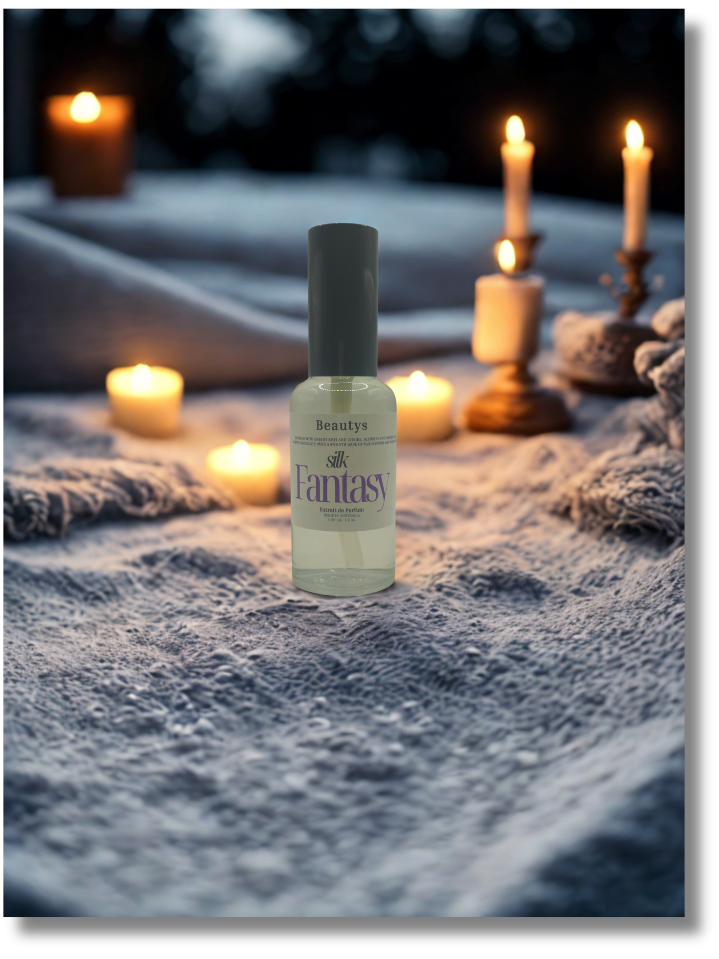 Silk Fantasy perfume bottle sweet fruity gourmand scent