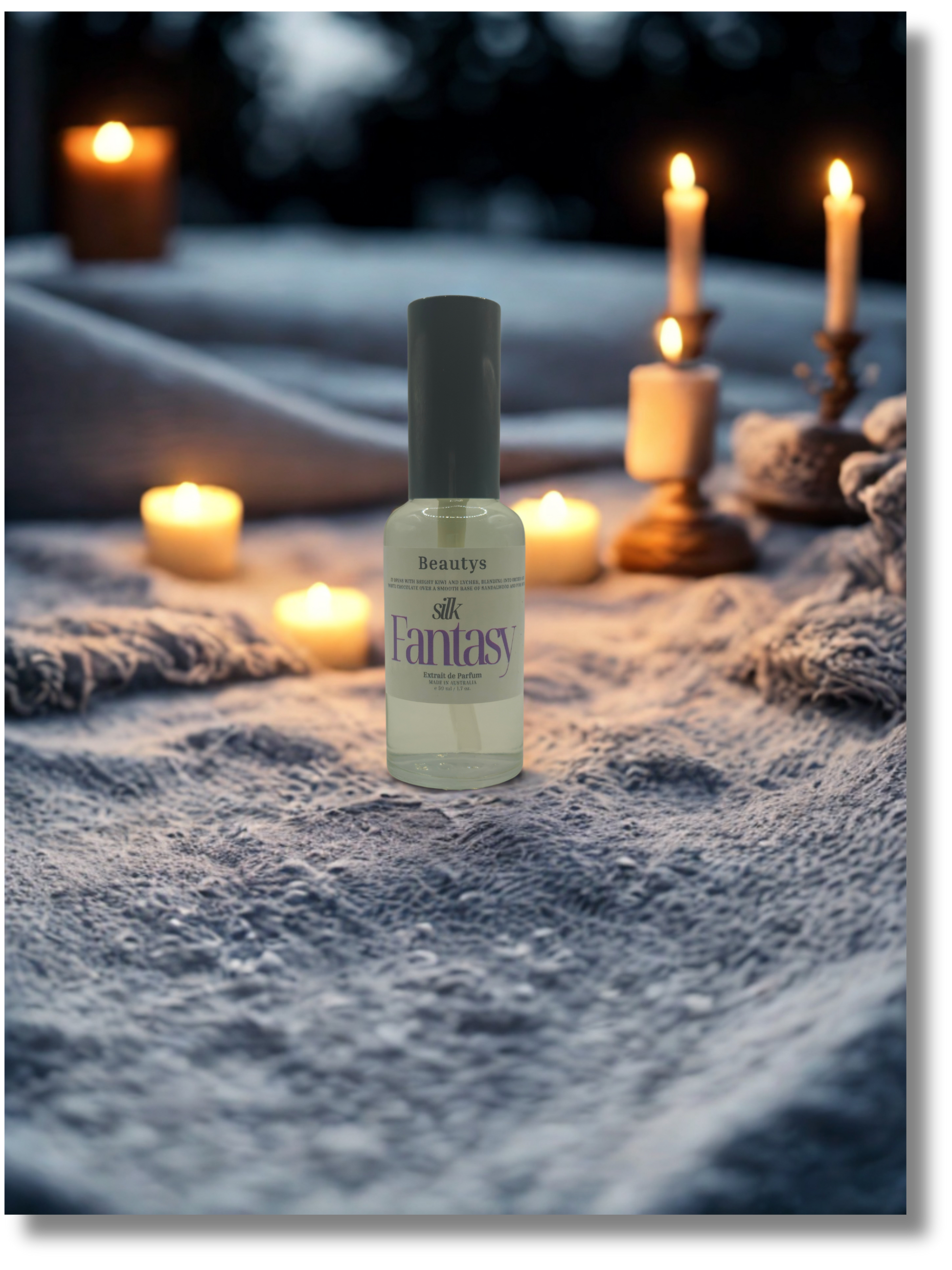 Silk Fantasy perfume bottle sweet fruity gourmand scent