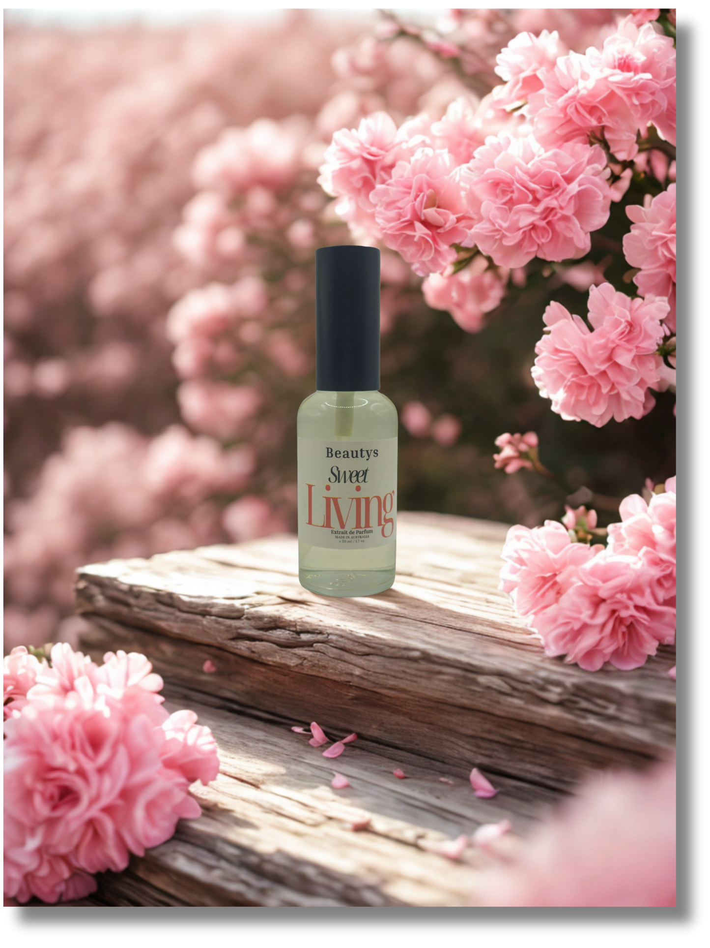 Sweet Living long-lasting vanilla perfume for women close-up bottle