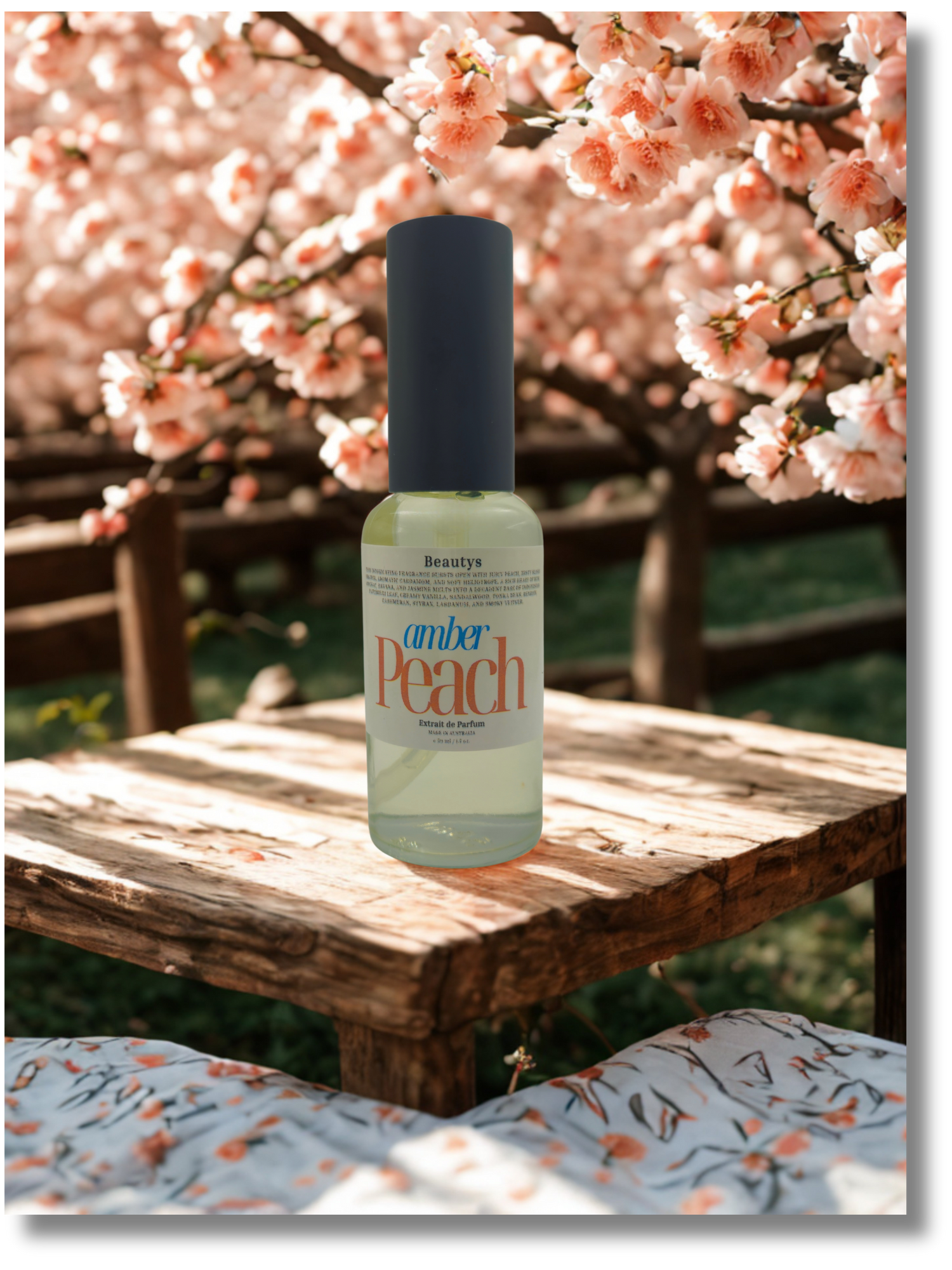 Amber Peach juicy peach warm amber extrait de parfum