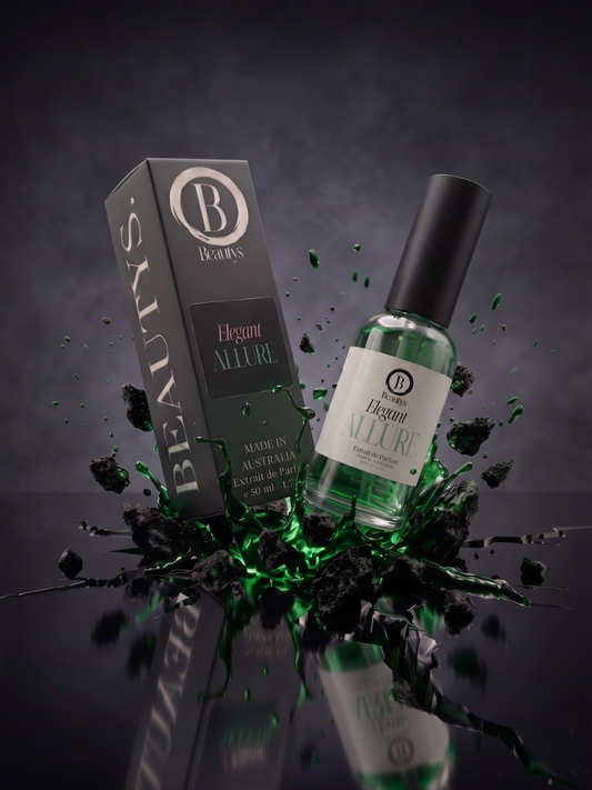 beautys elegant allure perfume botthe and box