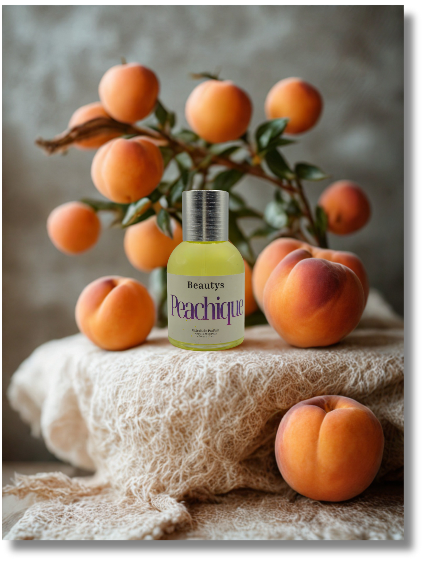 Unisex peach perfume vanilla caramel long lasting scent