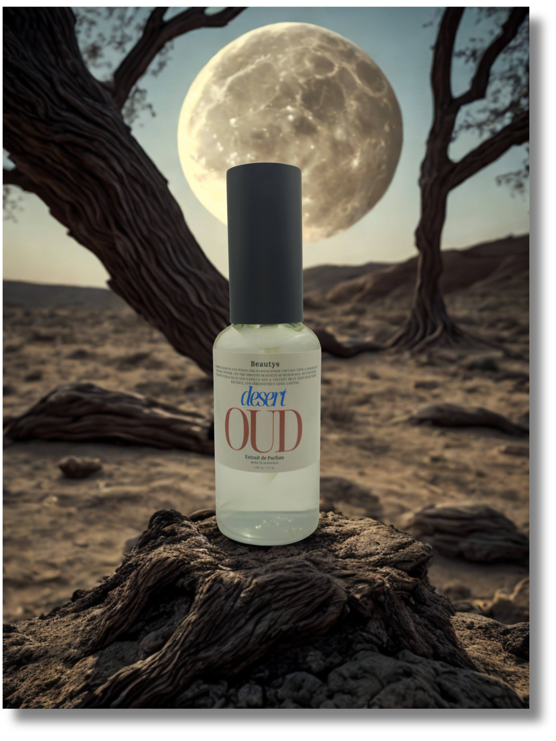 Desert Oud sandalwood vetiver men’s extrait de parfum