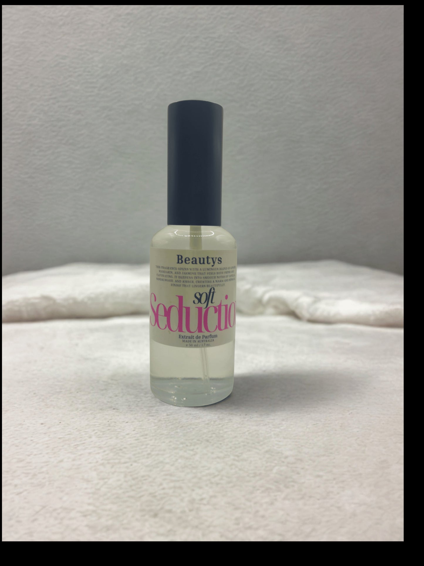 Soft Seduction jasmine vanilla perfume bottle