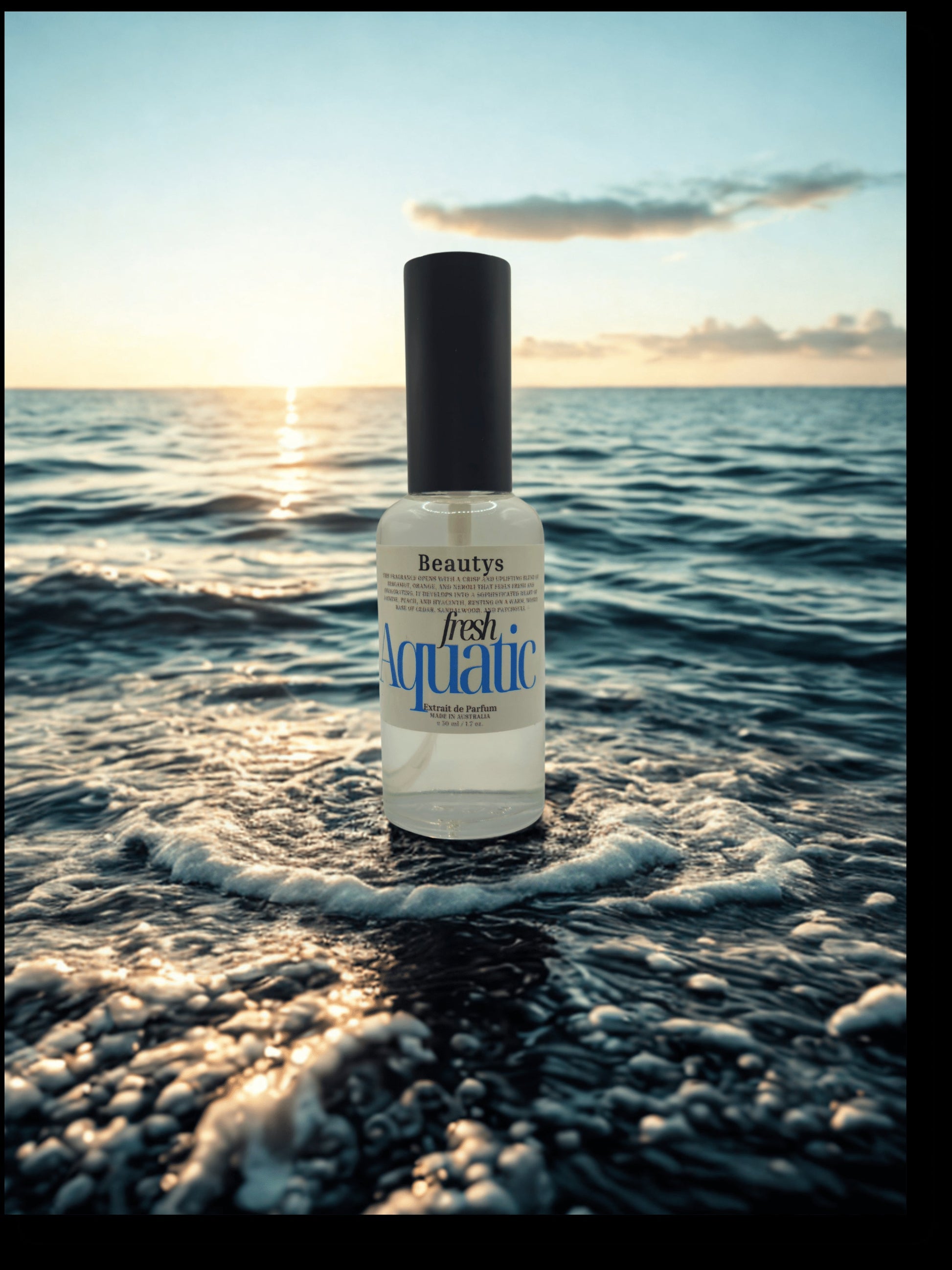 Tasmanian-made men’s aquatic cologne with lime and sea notes