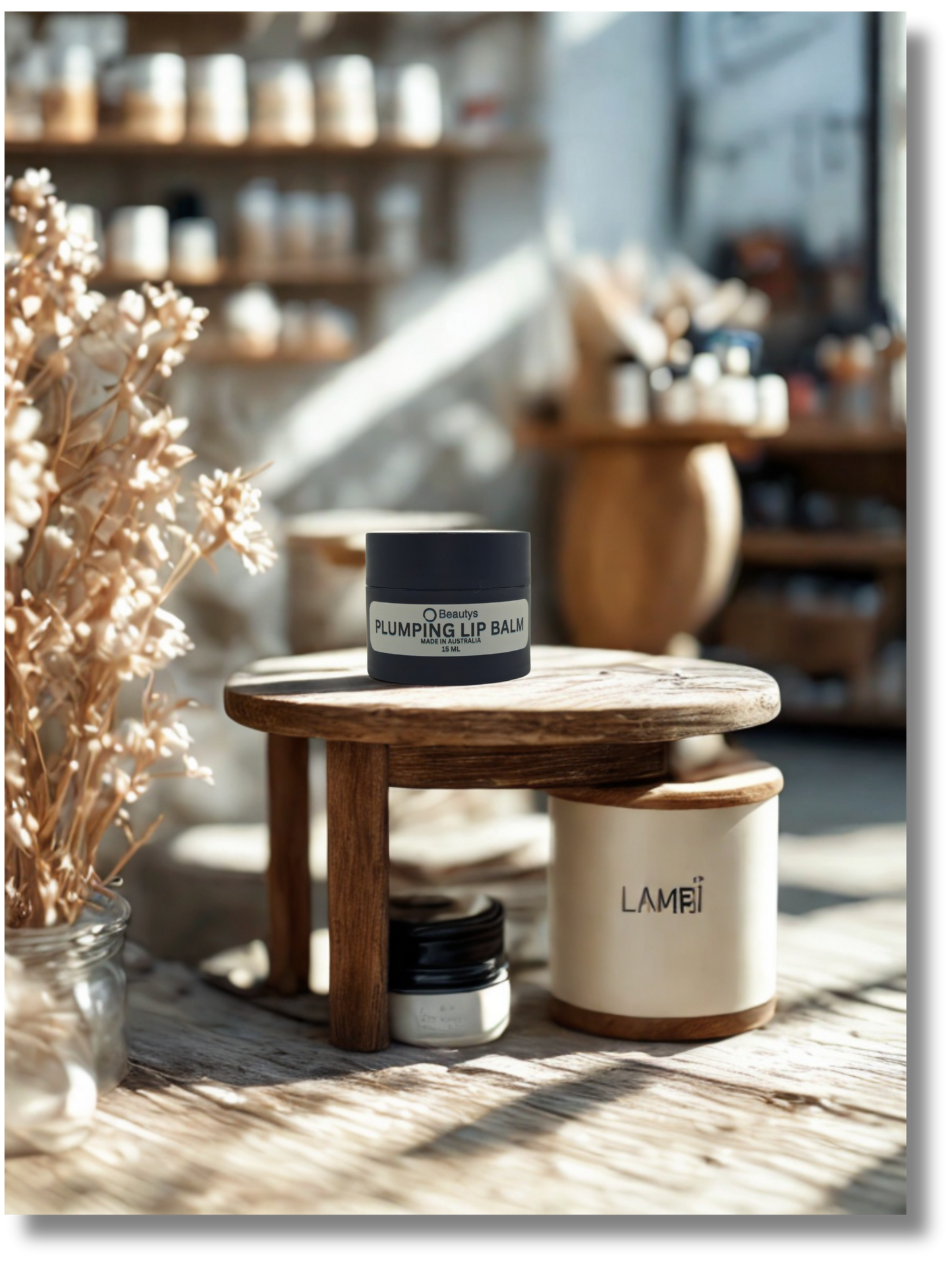 Hydrating plumping lip balm for smooth fuller lips