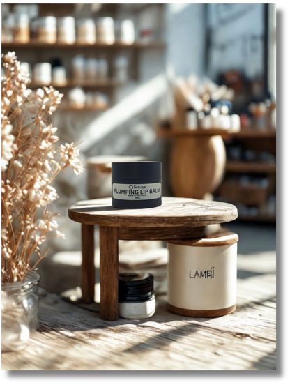 Hydrating plumping lip balm for smooth fuller lips