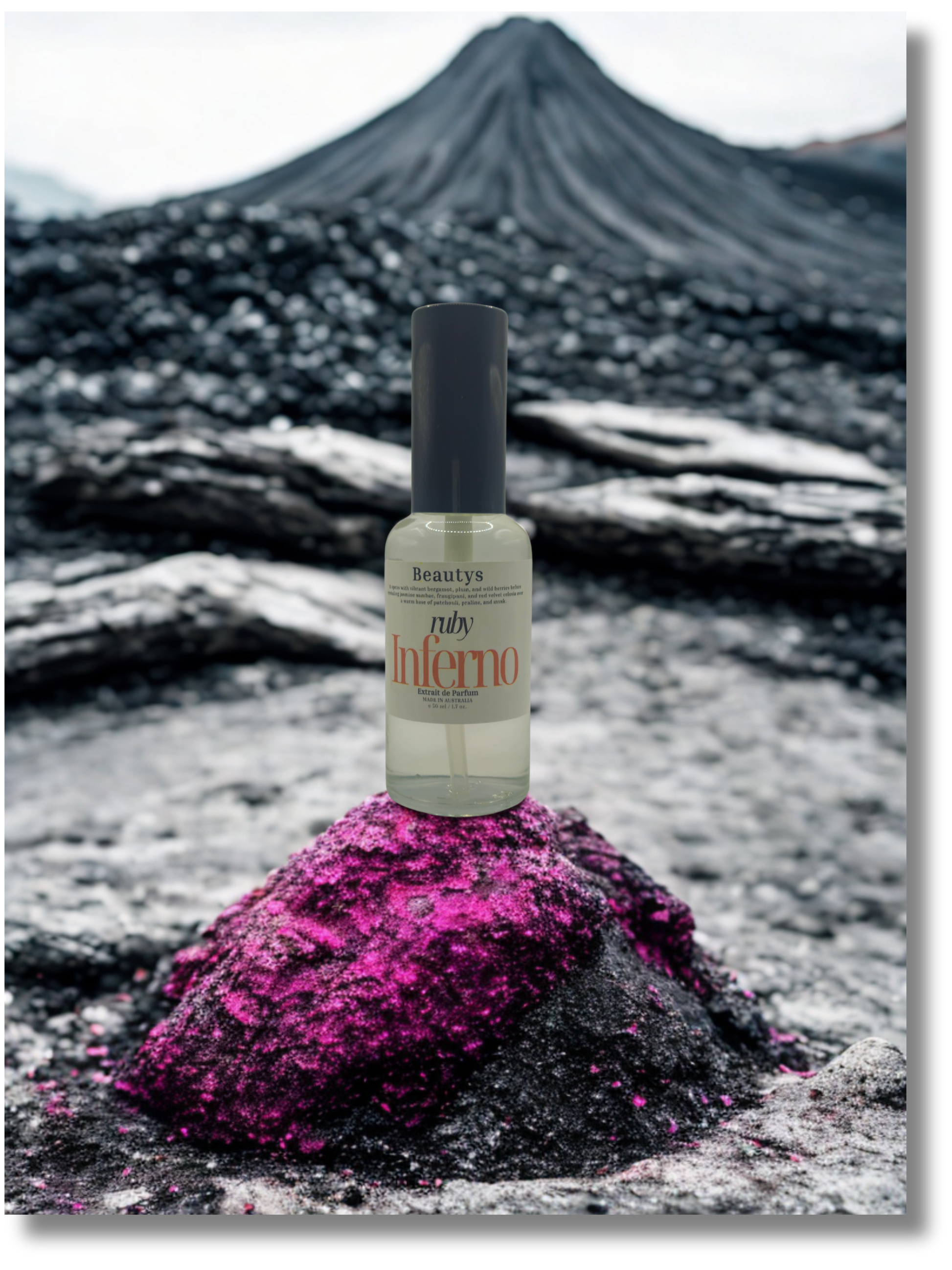 Ruby Inferno bold fruity perfume Australia Tasmanian-made