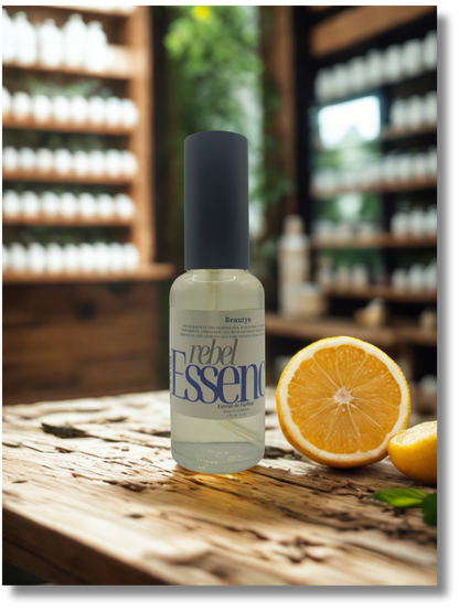 Beautys Rebel Essence handcrafted citrus spice men’s fragrance