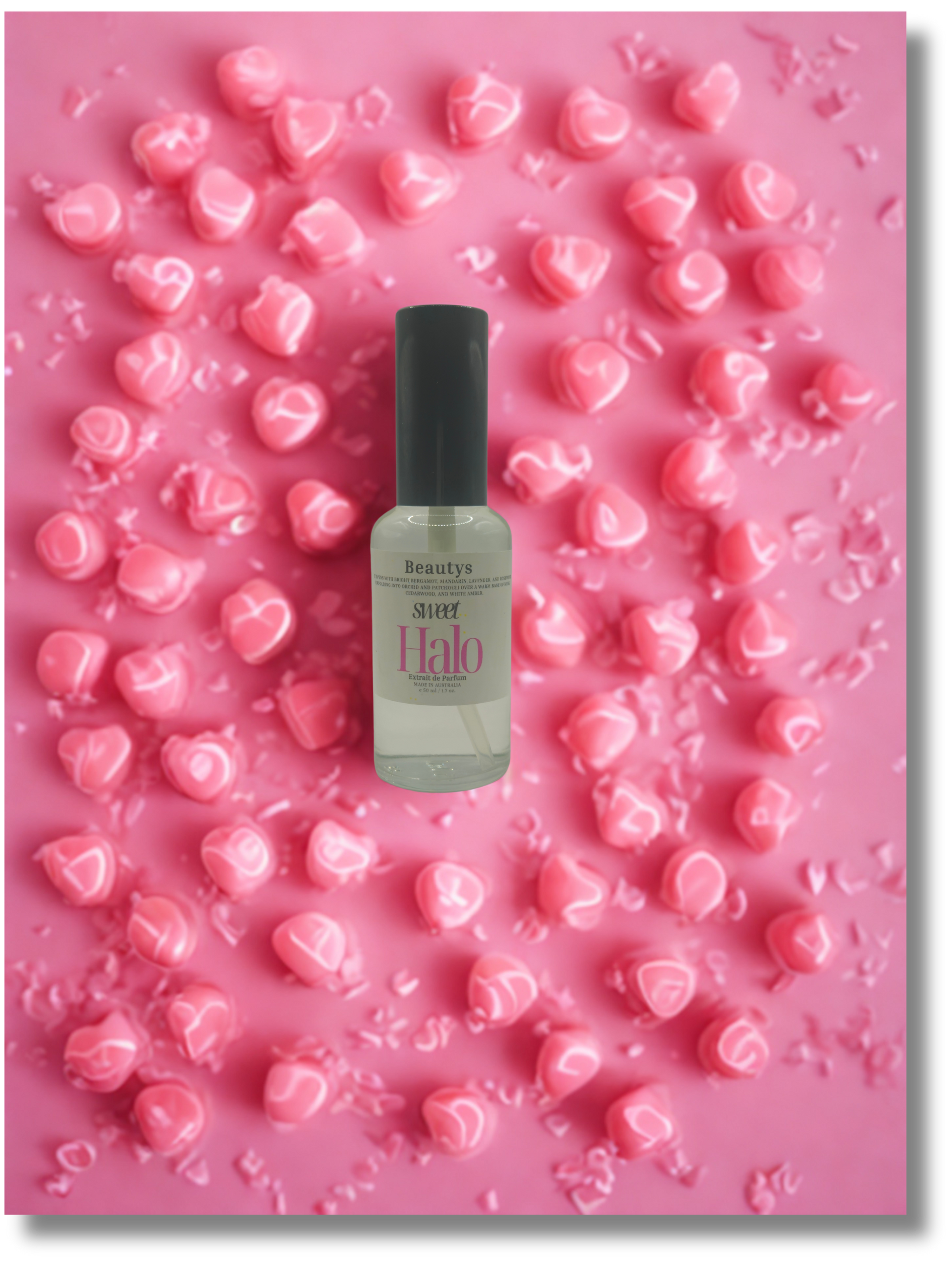 Sweet Halo soft floral perfume Tasmanian-made fragrance
