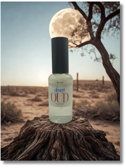 Desert Oud rich amber oud perfume bottle Tasmania