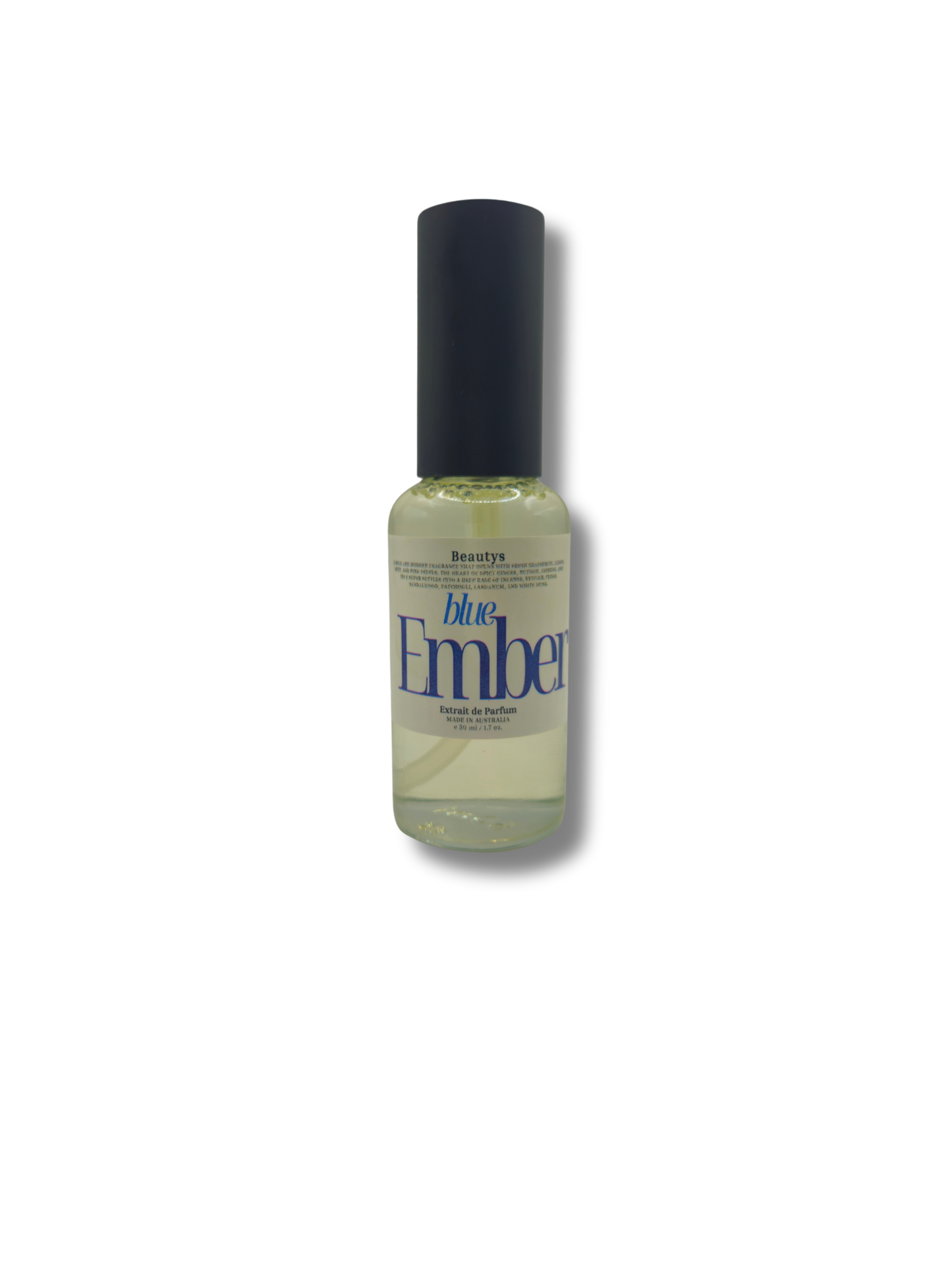 Blue Ember cologne bottle – Australian-made handcrafted extrait