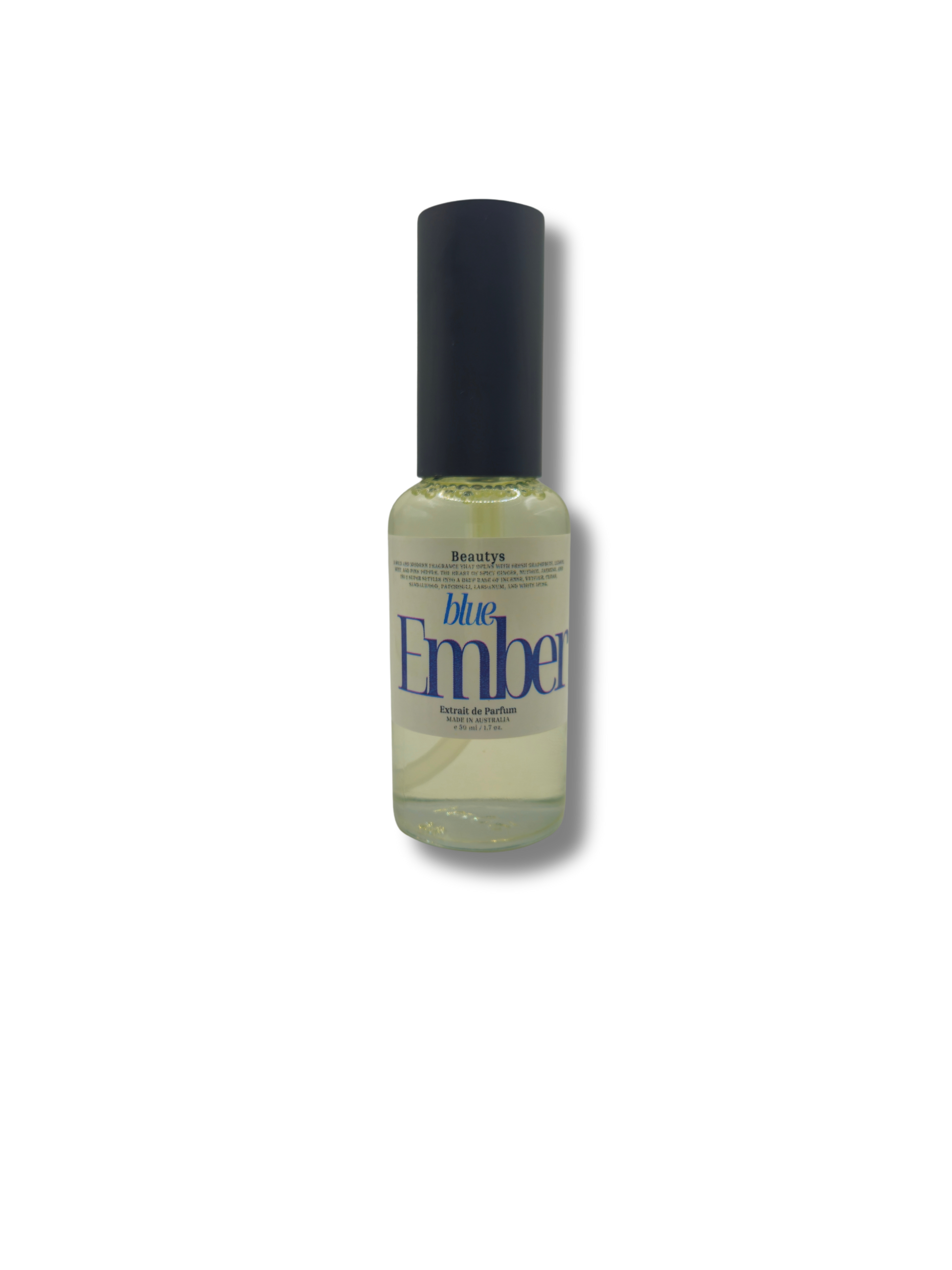 Blue Ember cologne bottle – Australian-made handcrafted extrait
