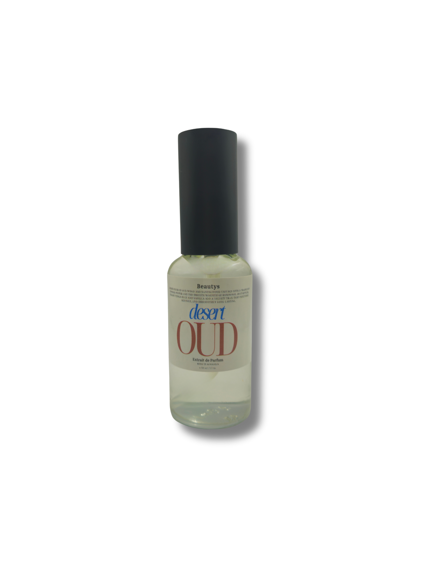 Desert Oud perfume bottle – handcrafted oud fragrance by Beautys
