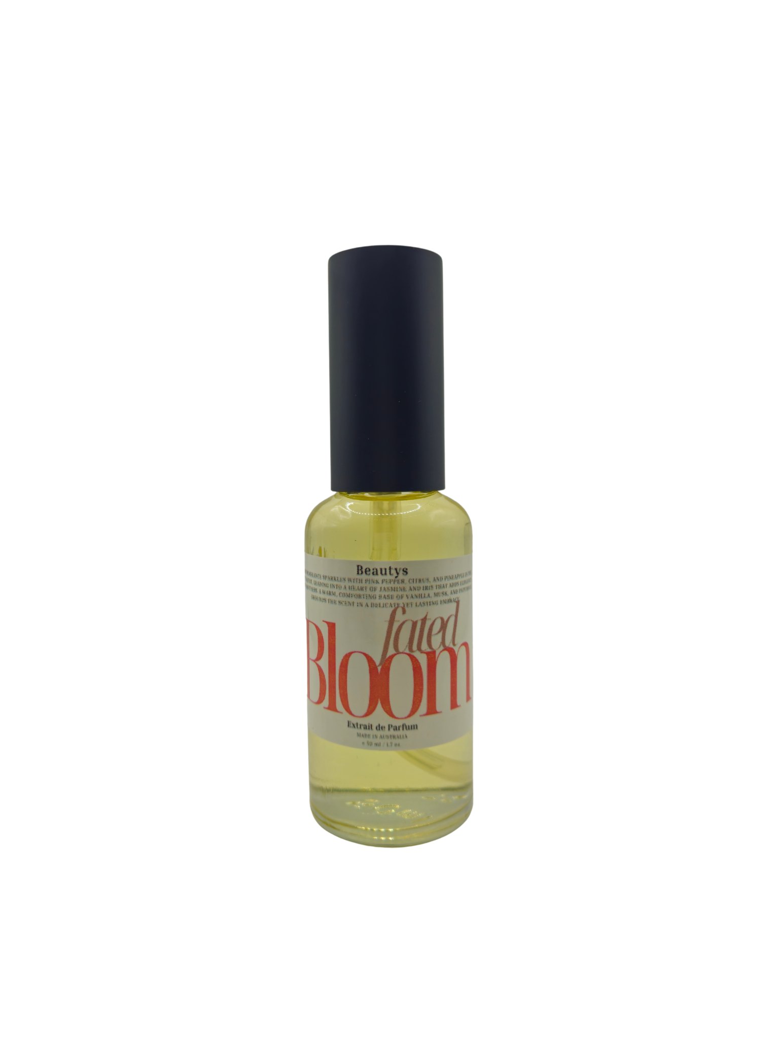 Fated Bloom perfume bottle – Australian floral and spice fragrance