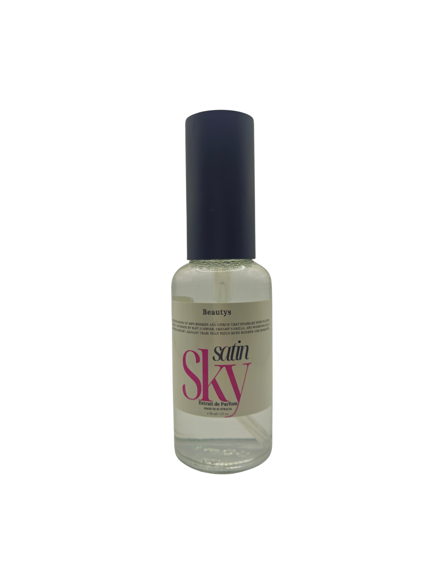 Satin Sky Perfume bottle – soft powdery floral perfume