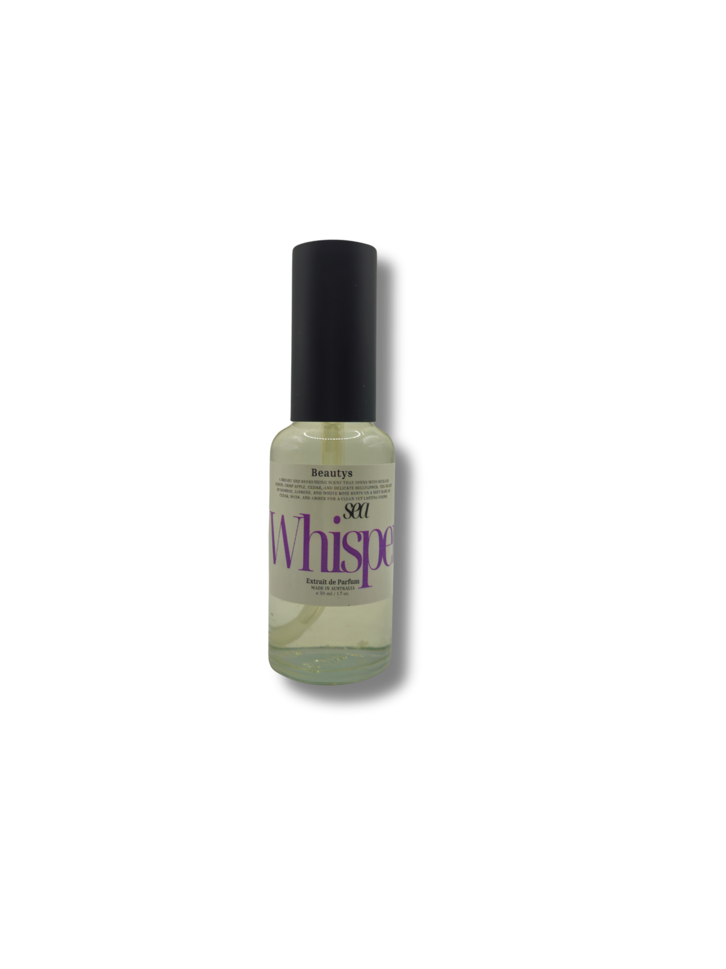 Sea Whisper perfume bottle – handcrafted Australian-made extrait