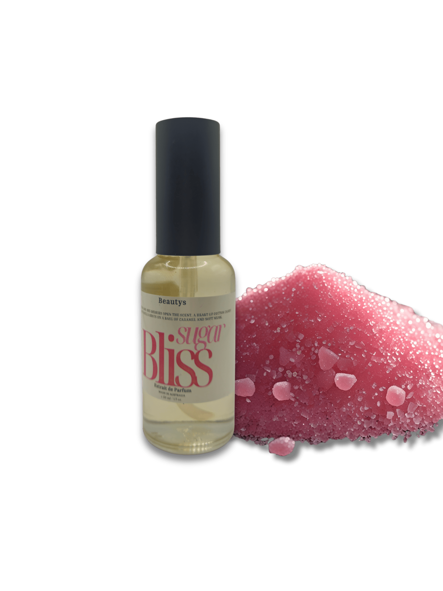 Sugar Bliss Perfume bottle with sweet vanilla and candy scent