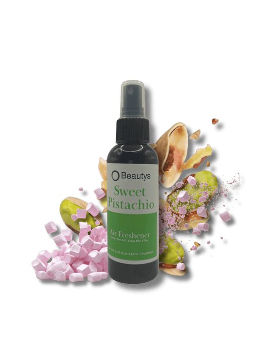 Sweet Pistachio Air Freshener bottle with creamy pistachio and vanilla scent