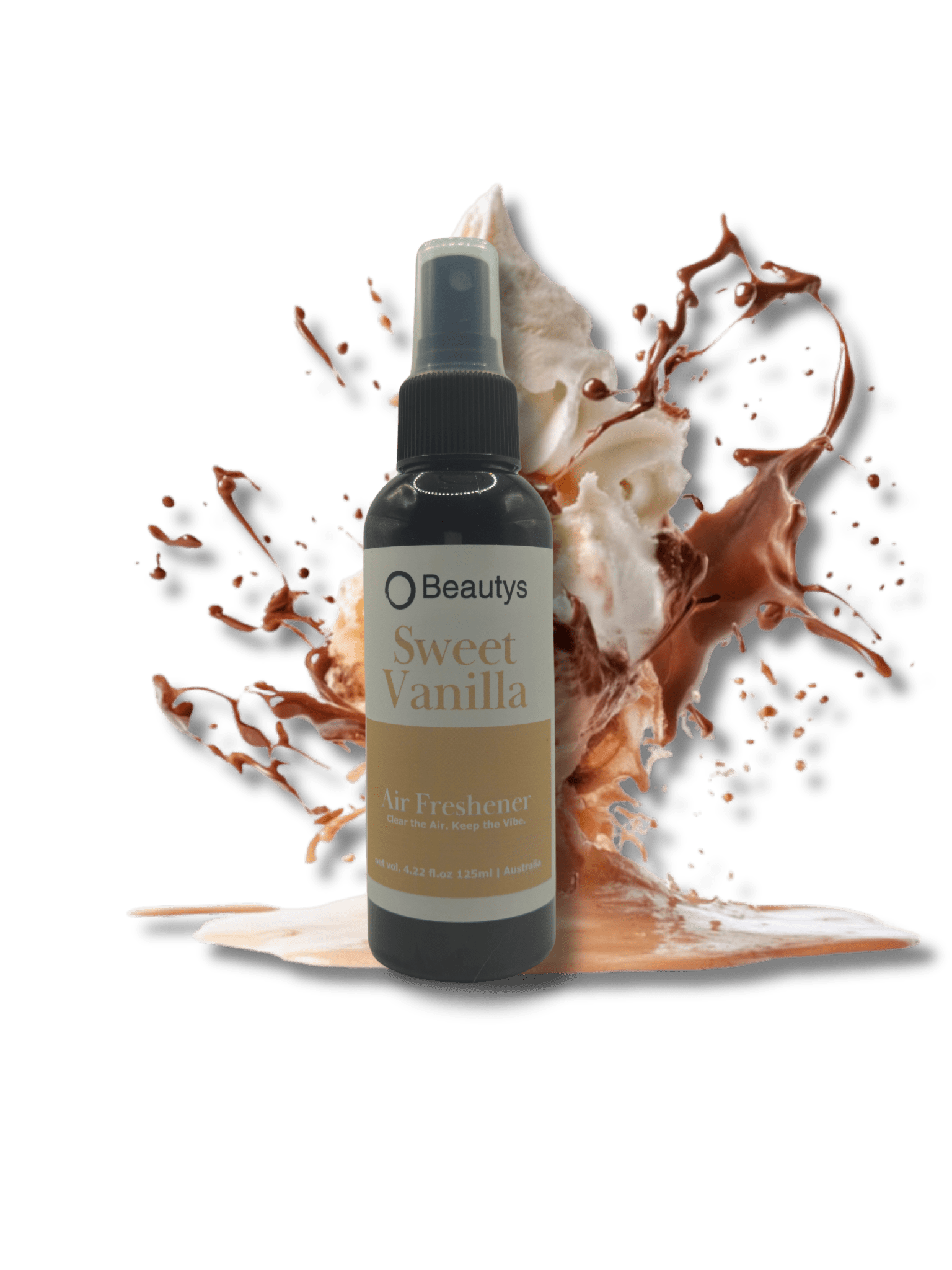 Sweet Vanilla Air Freshener by Beautys – Australian-made caramel vanilla room spray