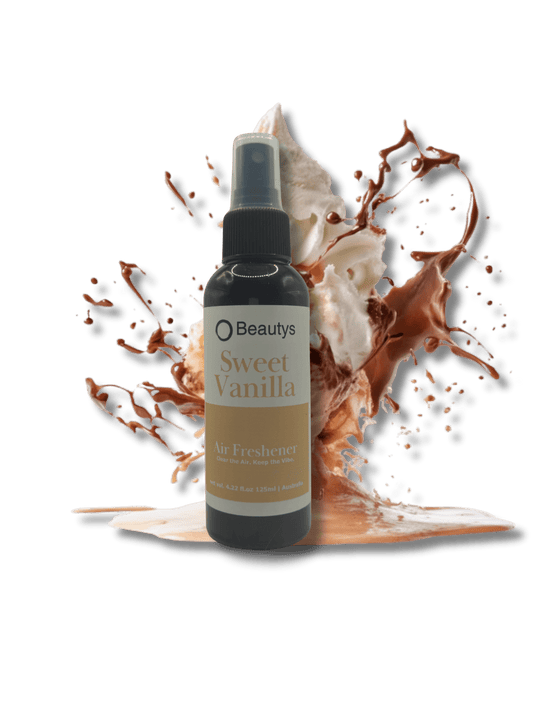 Sweet Vanilla Air Freshener by Beautys – Australian-made caramel vanilla room spray