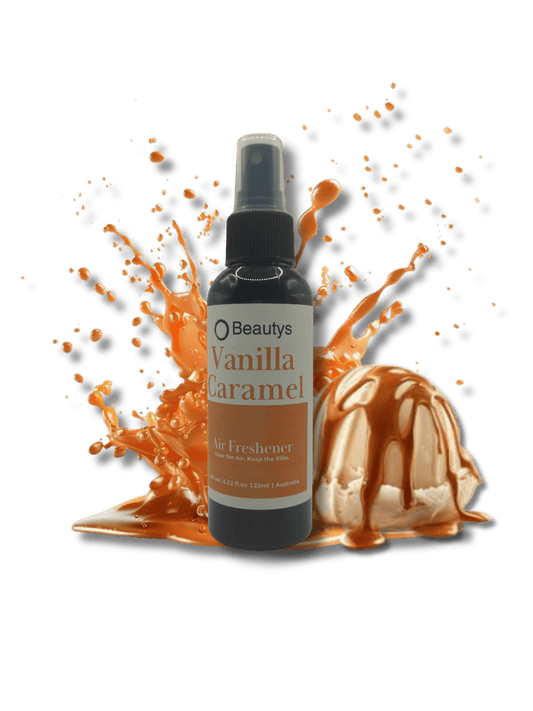 Vanilla & Caramel Air Freshener by Beautys – Australian handmade sweet gourmand spray