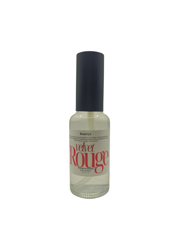 Velvet Rouge Perfume by Beautys – elegant amber floral fragrance