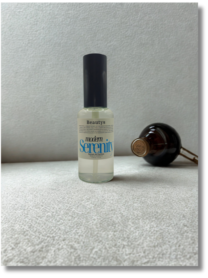 Modern Serenity cologne Beautys Tasmania, handcrafted men’s fragrance with citrus and amber woods.