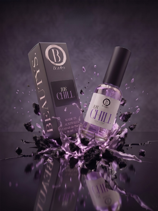 108 Chill perfume and box