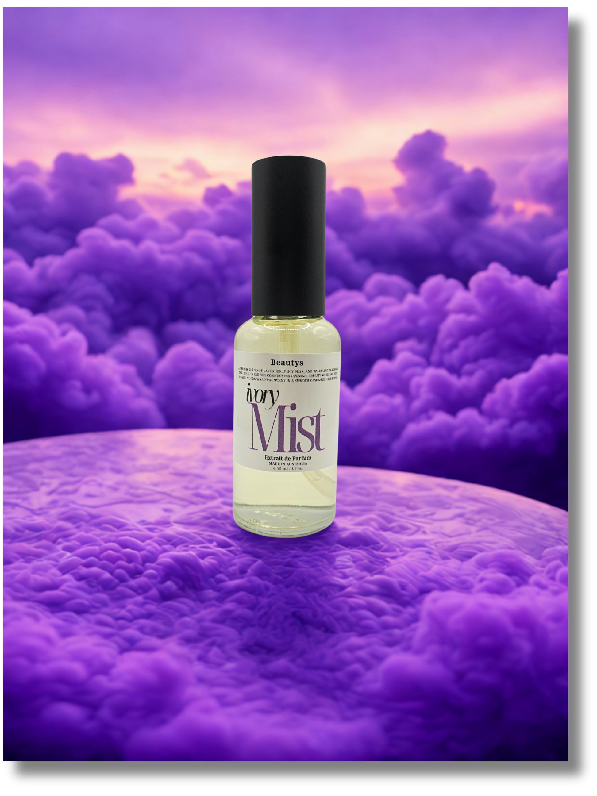 Ivory Mist pear lavender soft perfume bottle Tasmania