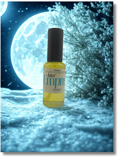 Lunar Empress perfume bottle soft musk cacao scent