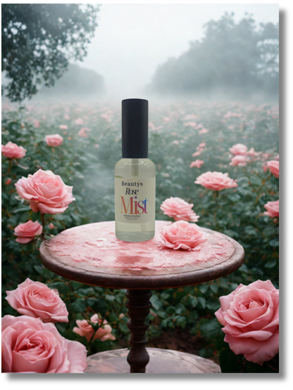 Handcrafted Tasmanian perfume Rose Mist with floral spice theme