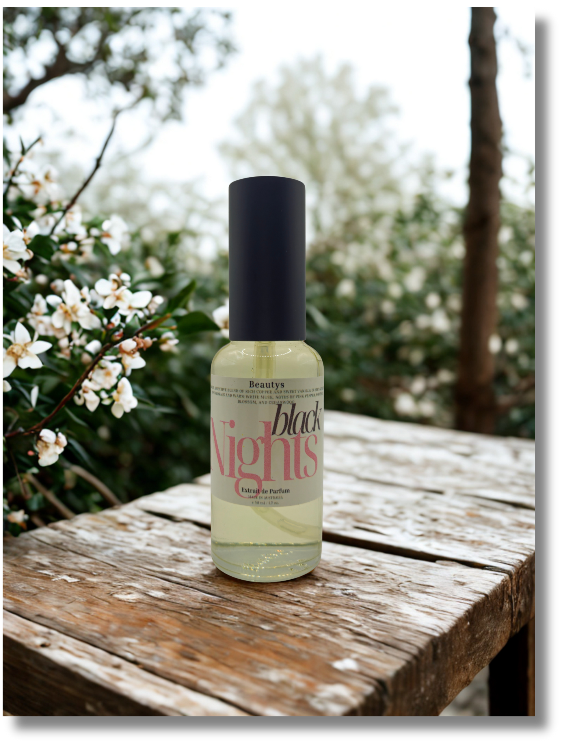 Beautys Black Nights handcrafted coffee floral fragrance